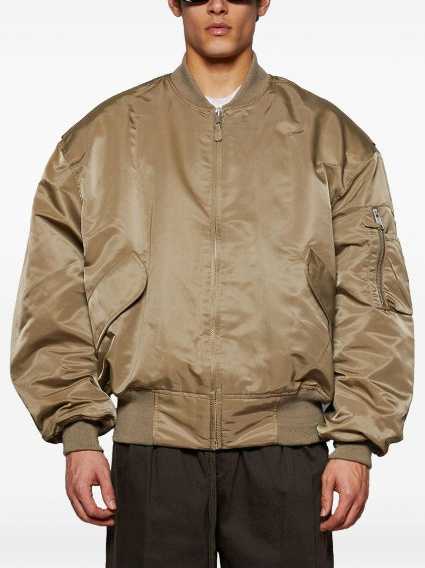 Entire Studios Drop Shoulder Bomber Jacket With Front Zip Closure