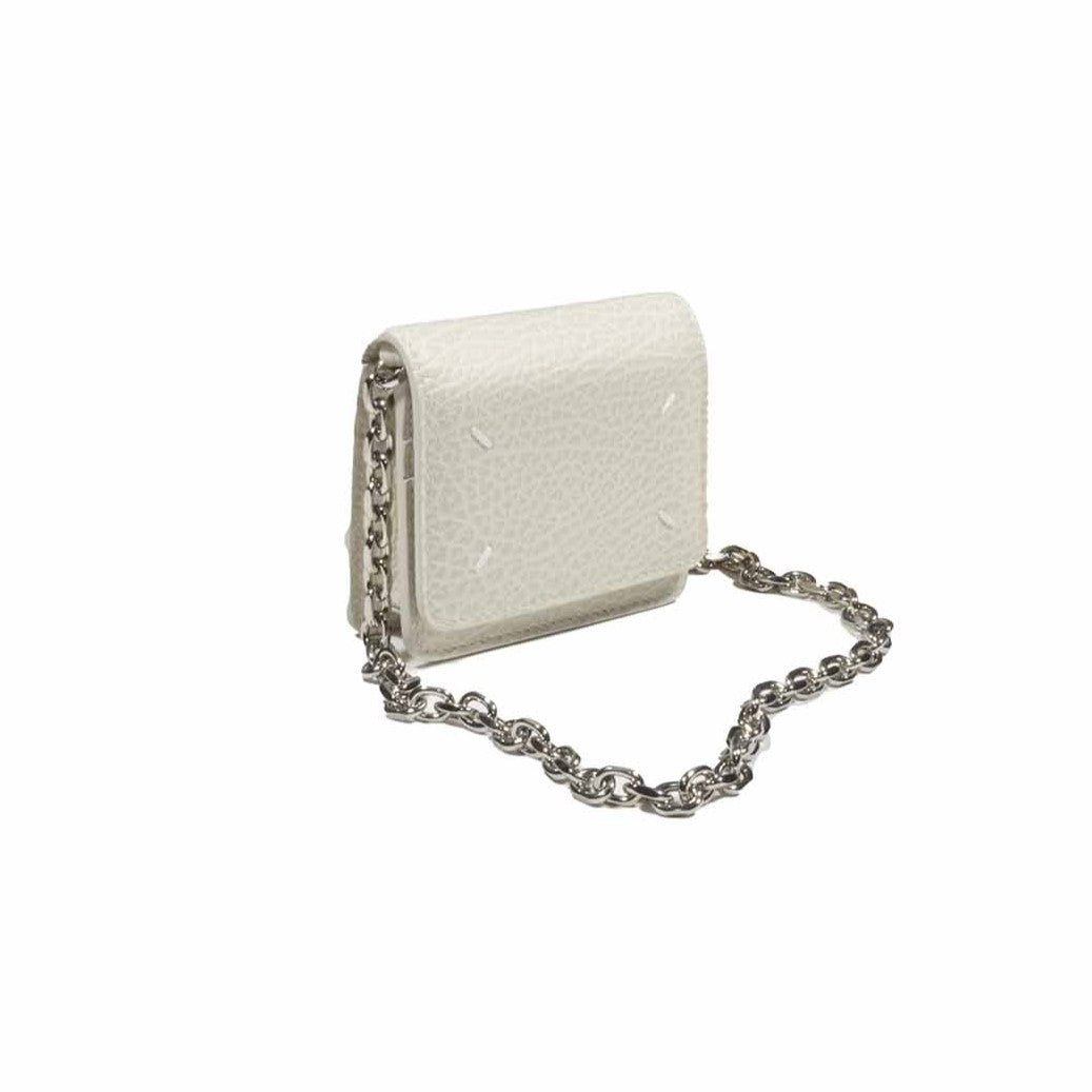 Maison Margiela Mini Wallet With Removable Silver Chain Strap
