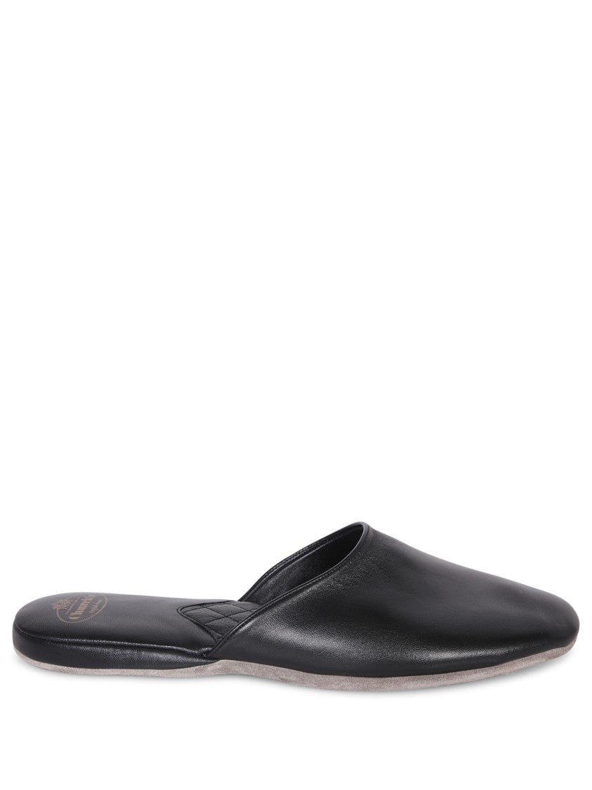 Tom Ford Leather Slip-On Mules With Footbed Anddesign