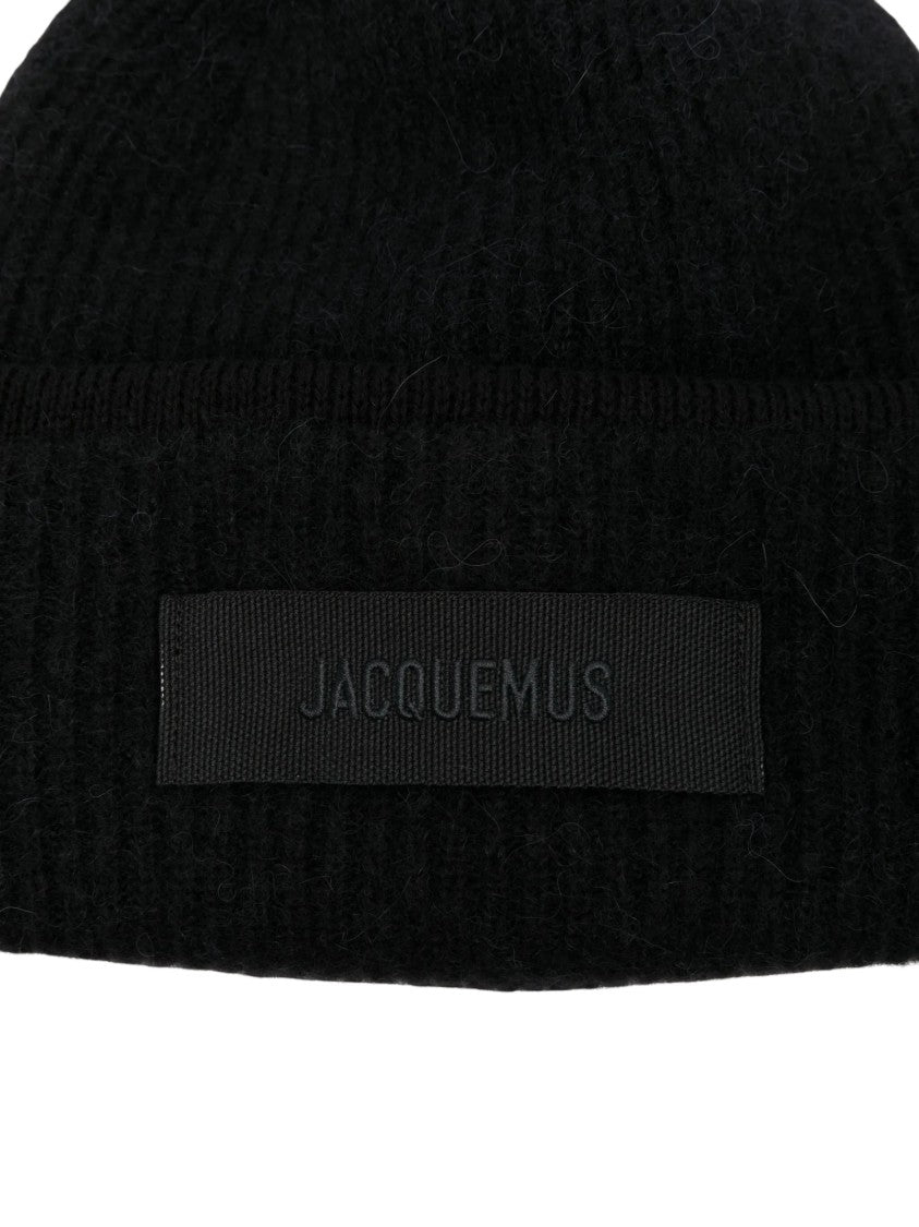 Jacquemus The Gros Grain Ribbed Knit Folded Cuff Beanie