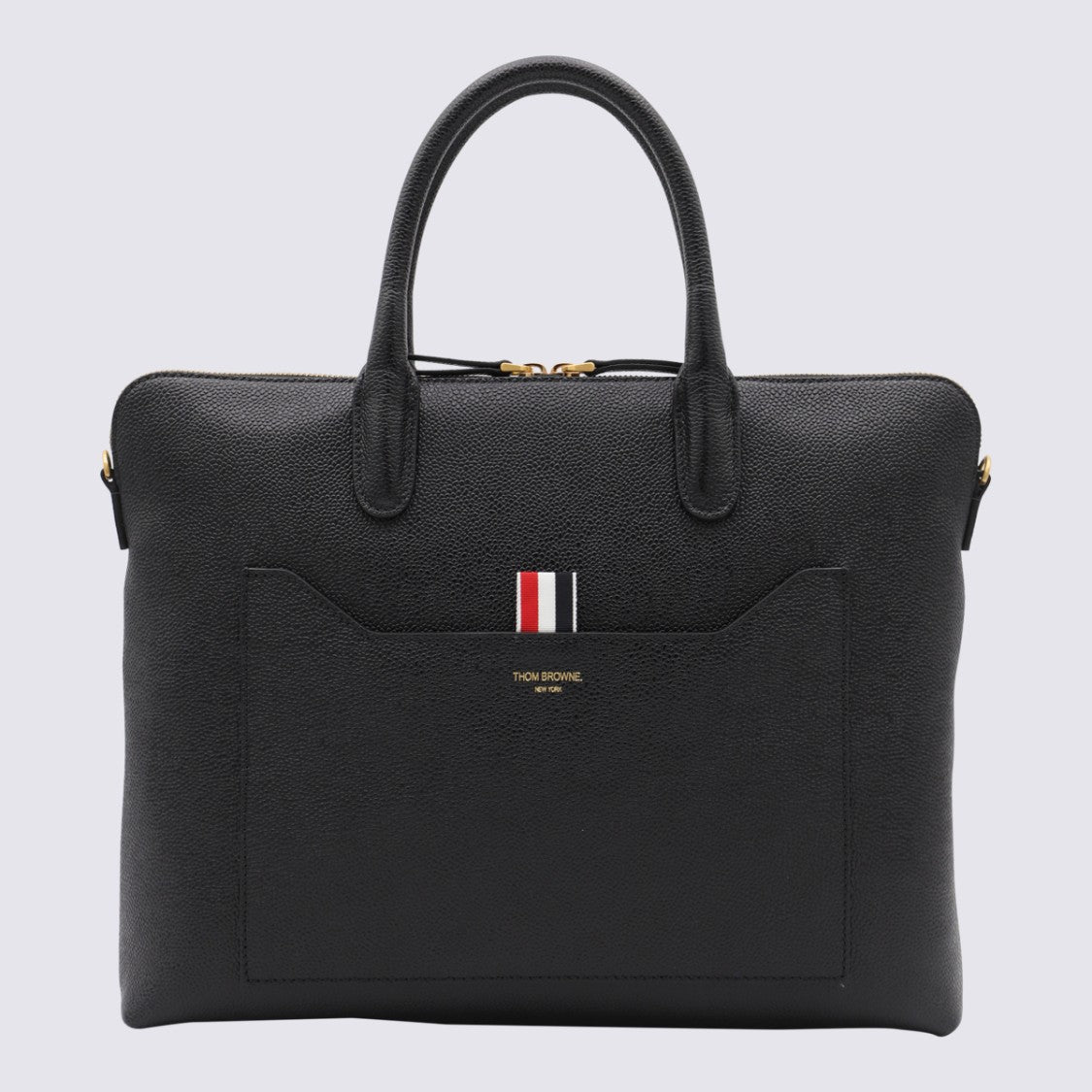 Thom Browne Black Top Handle Bag