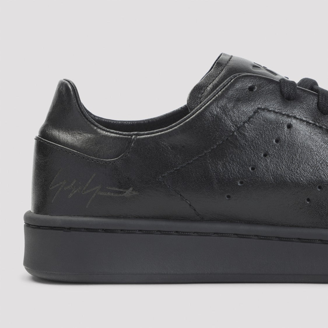 Y-3 Stan Smith Black Leather Sneakers