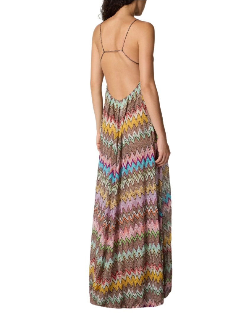 Missoni Multicolor Zig Zag Maxi Dress