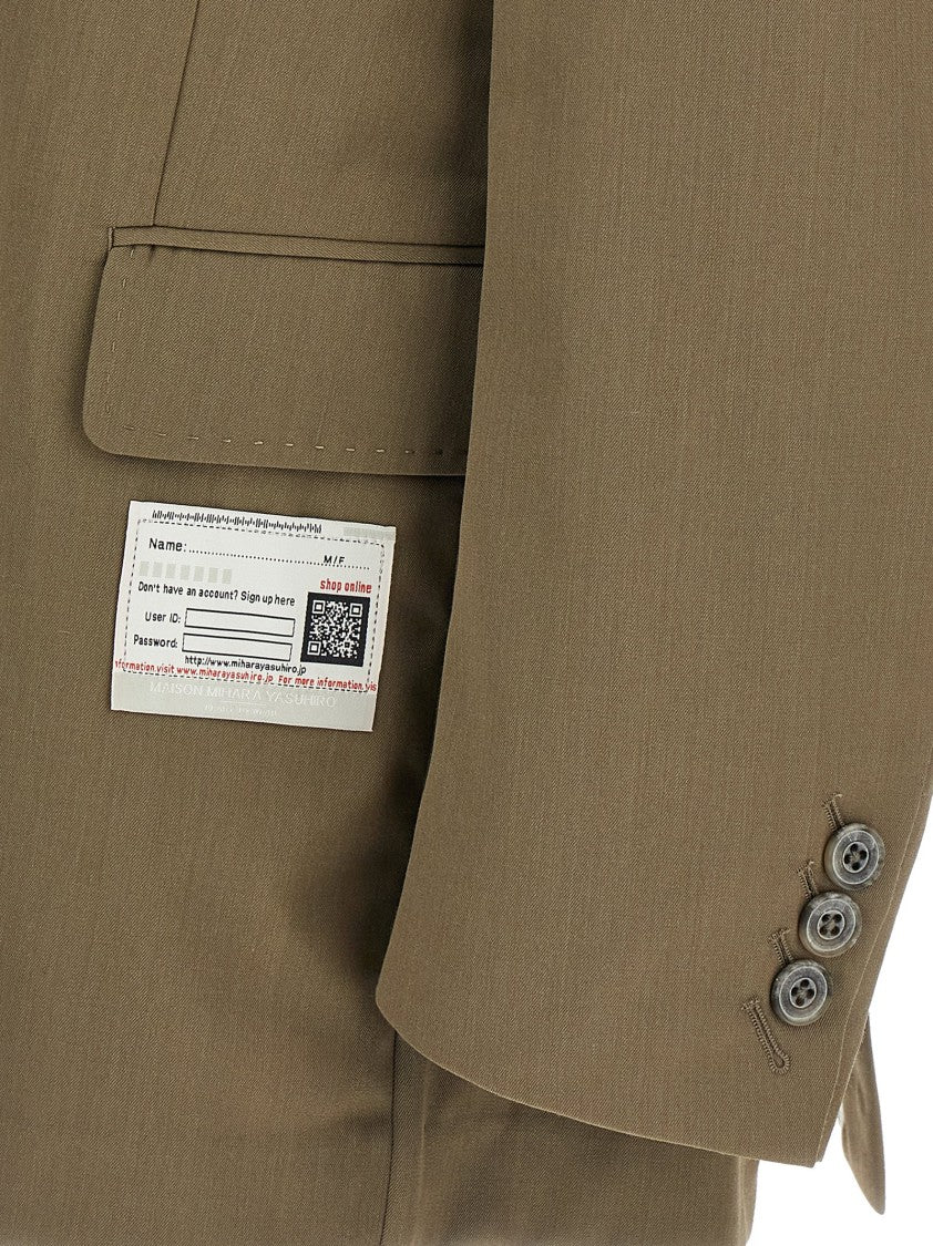 Maison Mihara Yasuhiro 'Mix Layered Wool Gabardine' Blazer