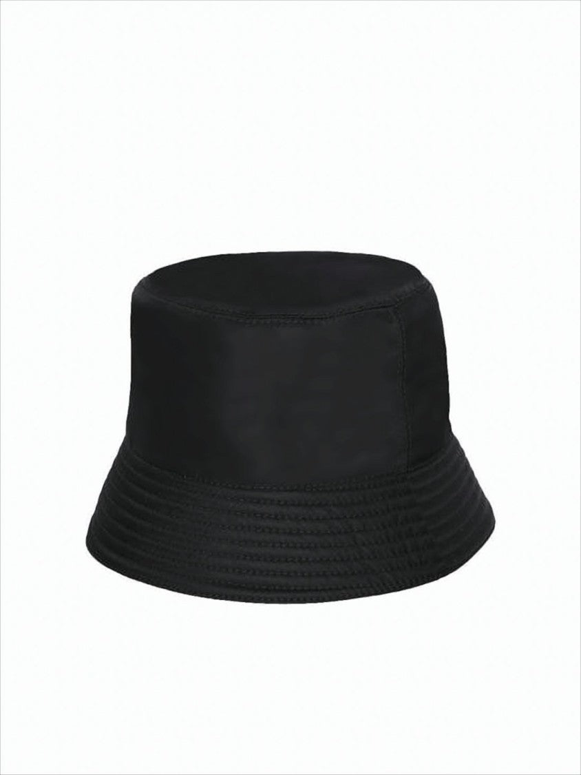 Prada Bucket Hat With Structured Brim And Subtle Logo