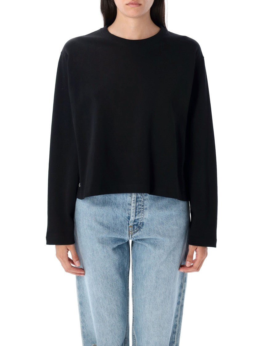 Polo Ralph Lauren Cropped Shrunken Fit Jersey Long-Sleeve T-Shirt