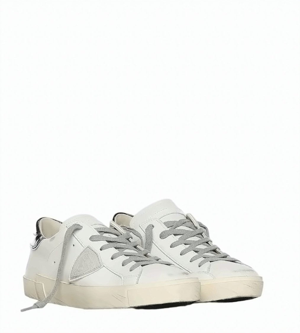 Philippe Model Prsx Calfskin Lace Up Sneakers
