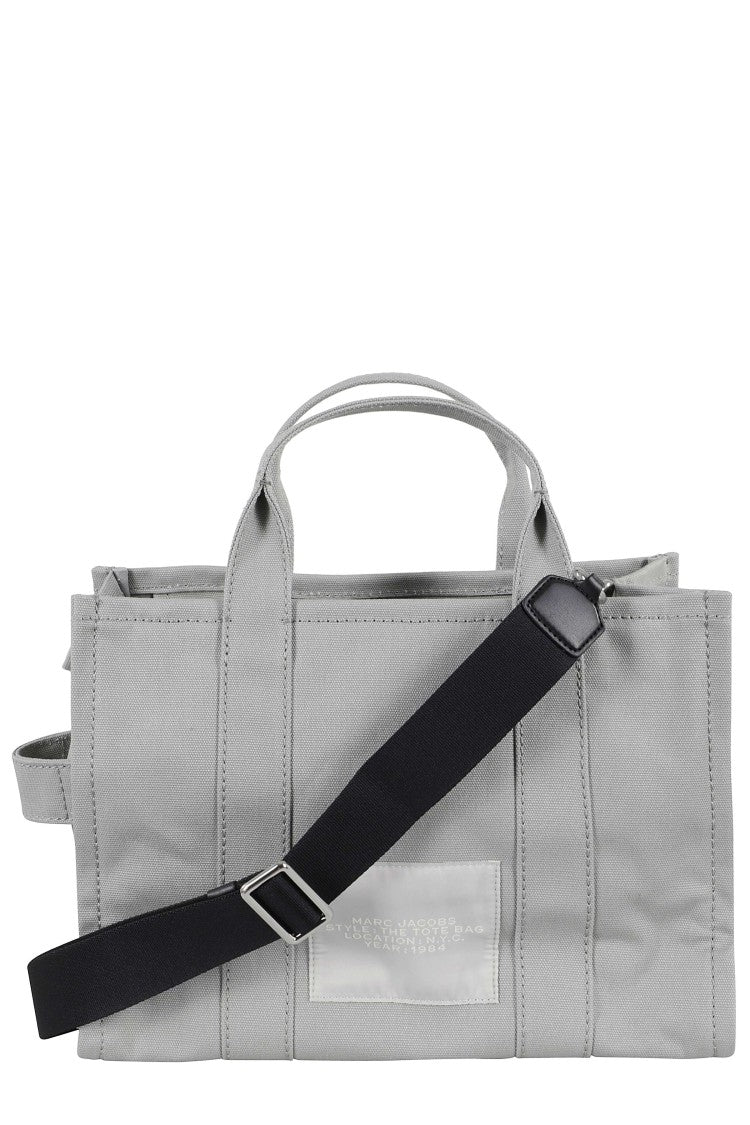 Marc Jacobs Gray The Medium Tote Canvas Top-Zip Tote Bag