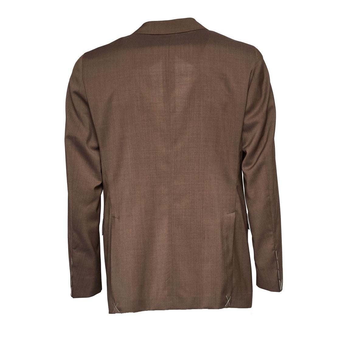 Boglioli Brown Single-Breasted Suit Jacket With Flap Pockets