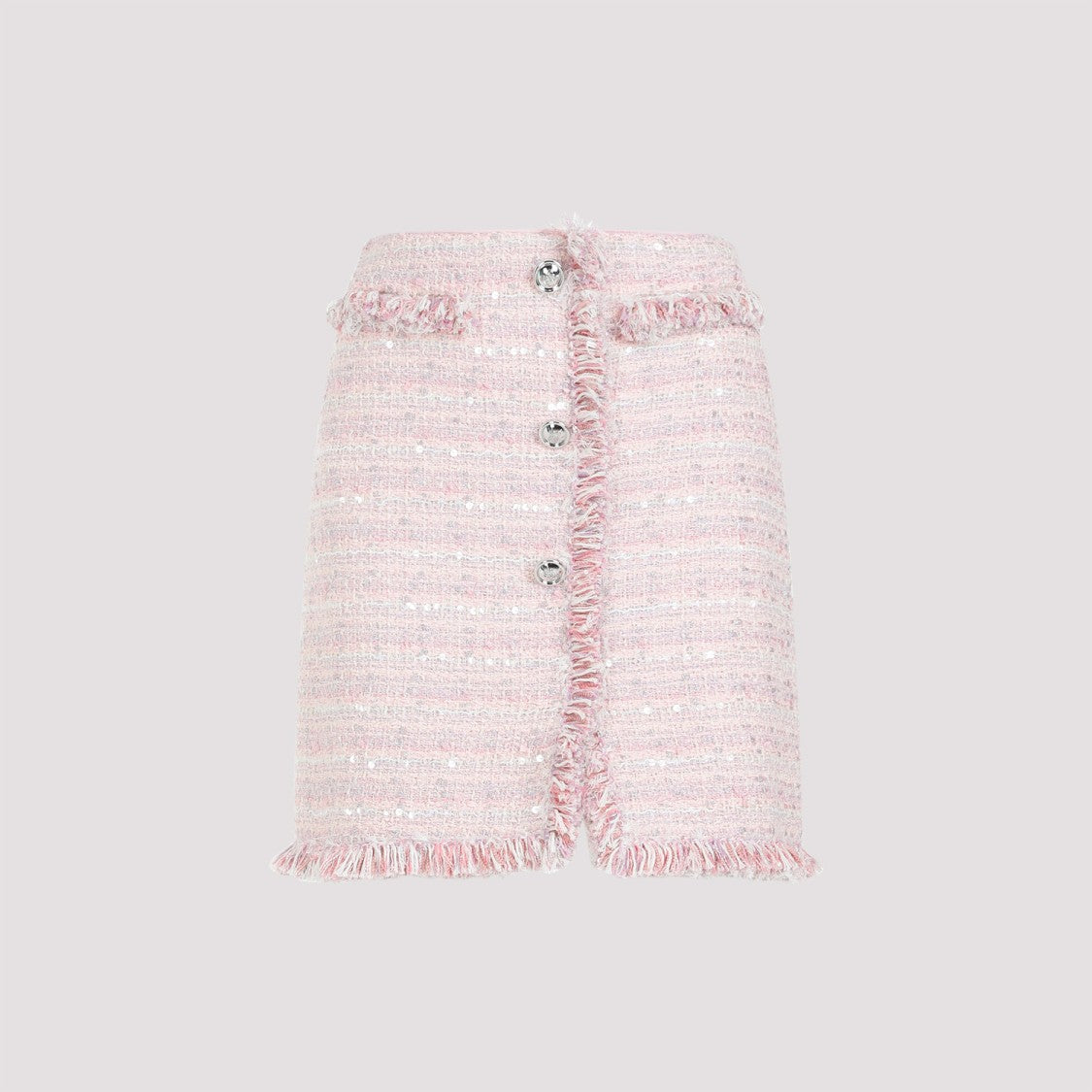 Giambattista Valli Pink Bouclé Mini Skirt