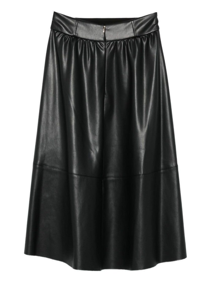 Liu Jo A-Line Skirt With Button Detailing And Gathered Waistband