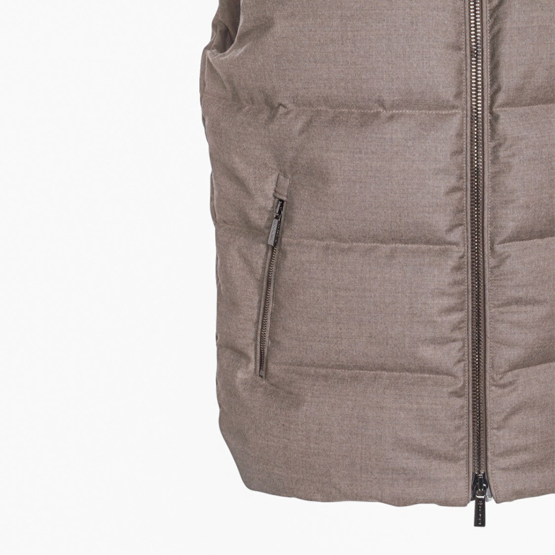 Moorer Sleeveless Padded Vest With Detachable Hood