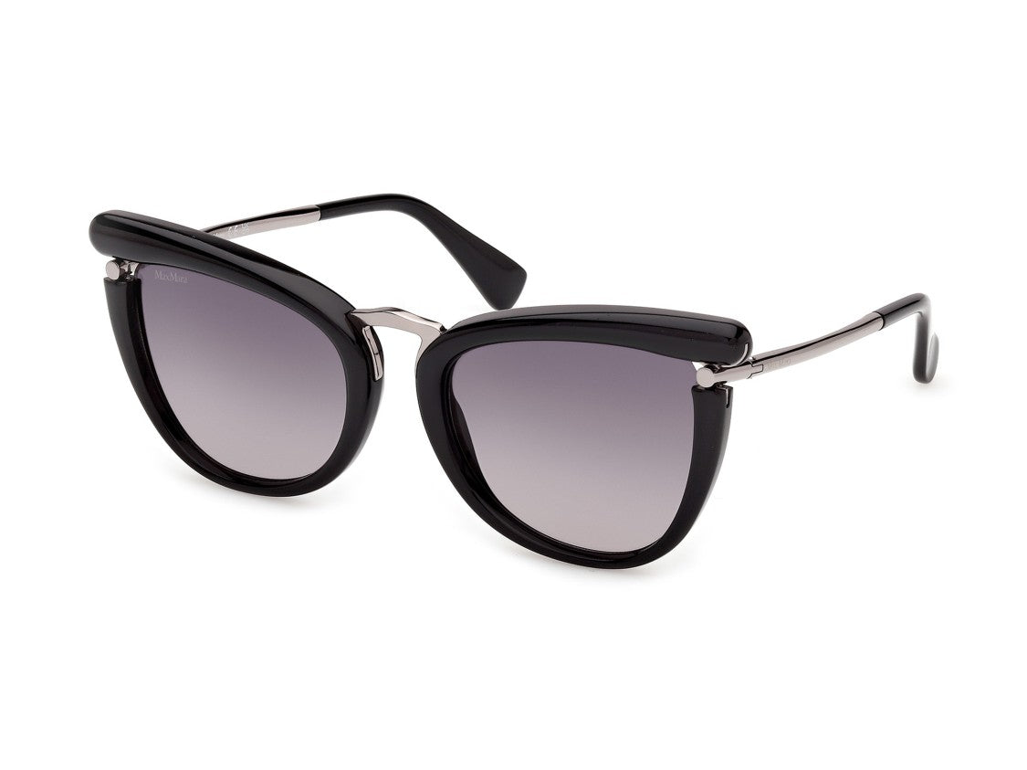 Max Mara Black Mm0186 Cat-Eye Acetate Sunglasses