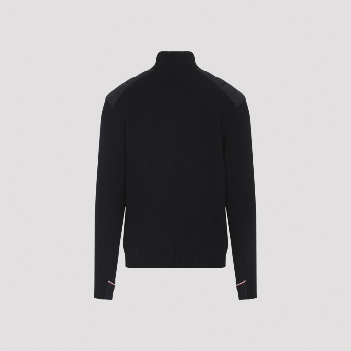 Moncler Grenoble Black Virgin Wool Cardigan