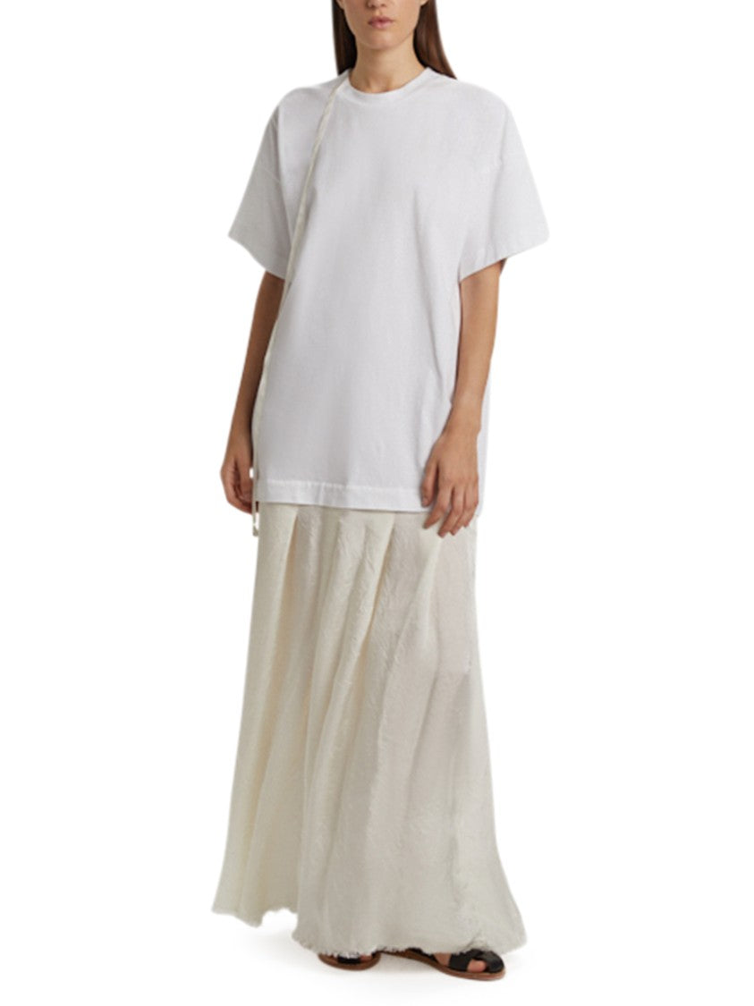 Phisique Du Role Relaxed Cotton Jersey Maxi Dress With Viscose Skirt