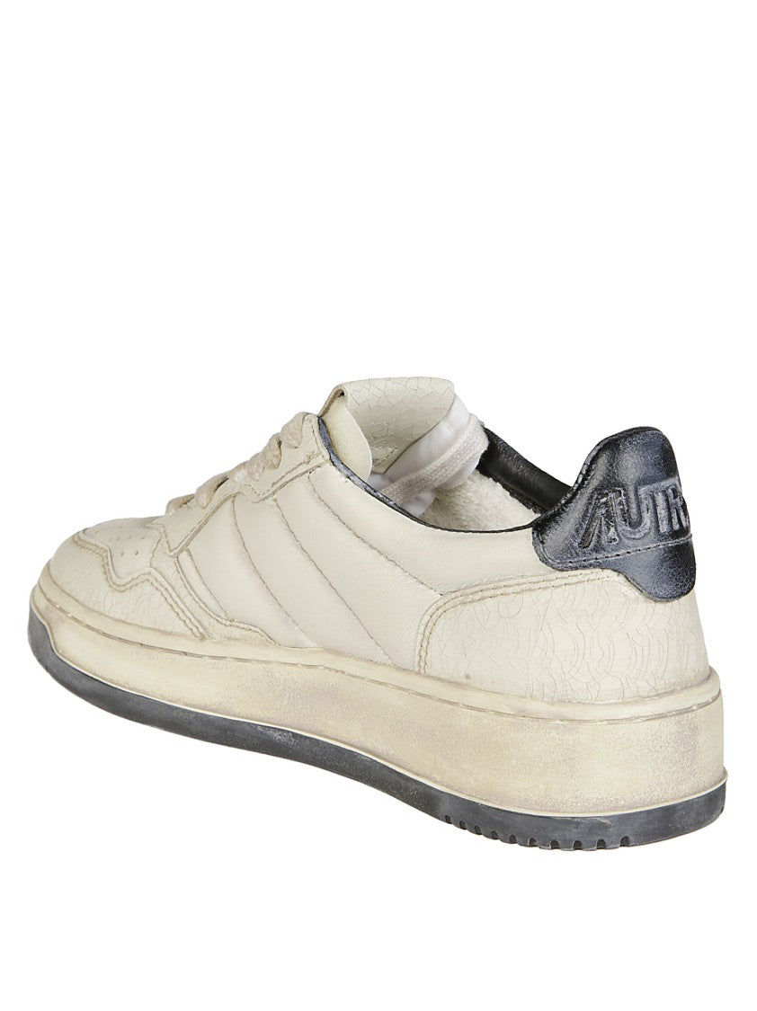 Autry Sup Vint Low Leat Padded Sneakers