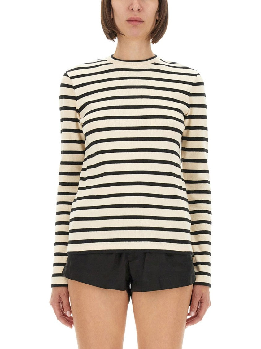 Jil Sander Fitted Long-Sleeved Striped T-Shirt