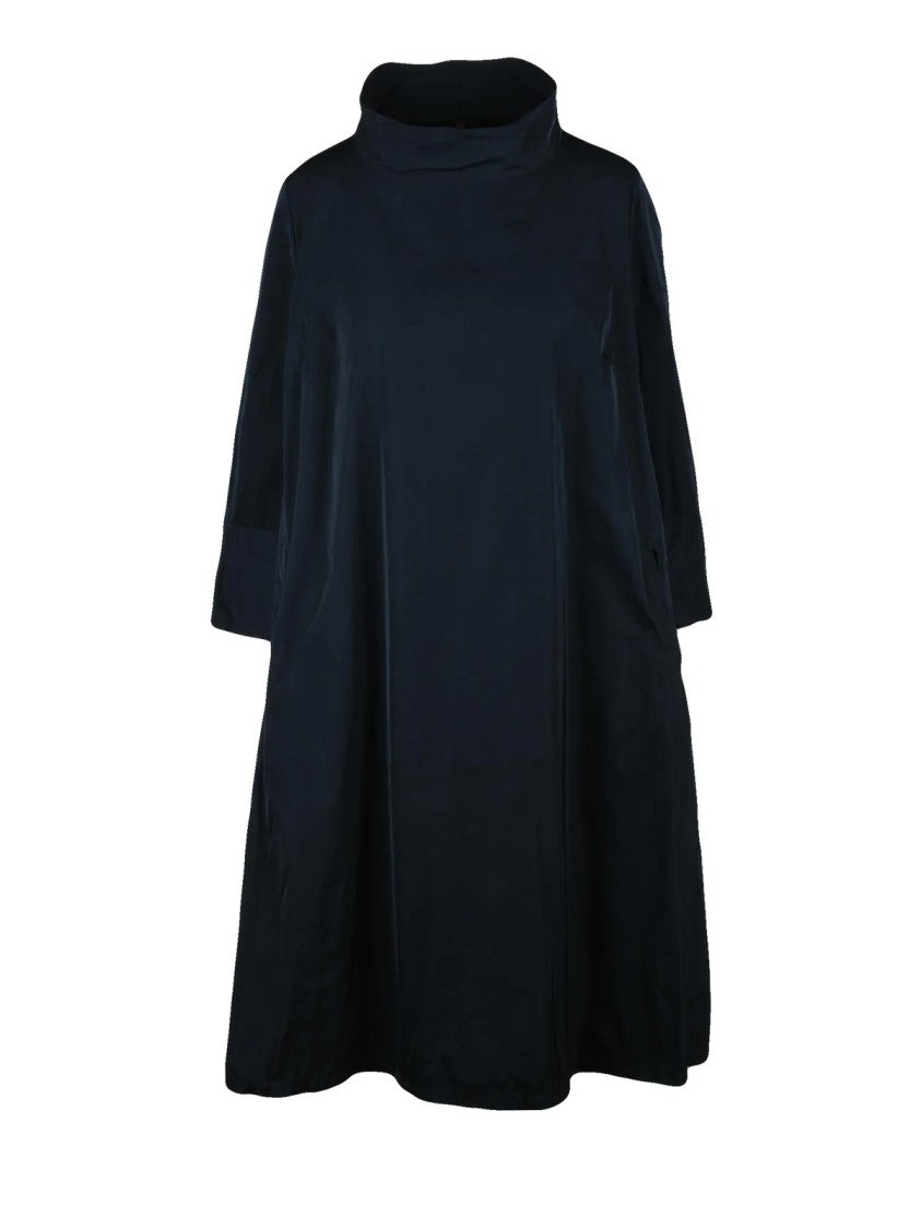 Katherina Hovman Midnight Blue High Neck Polyester Dress