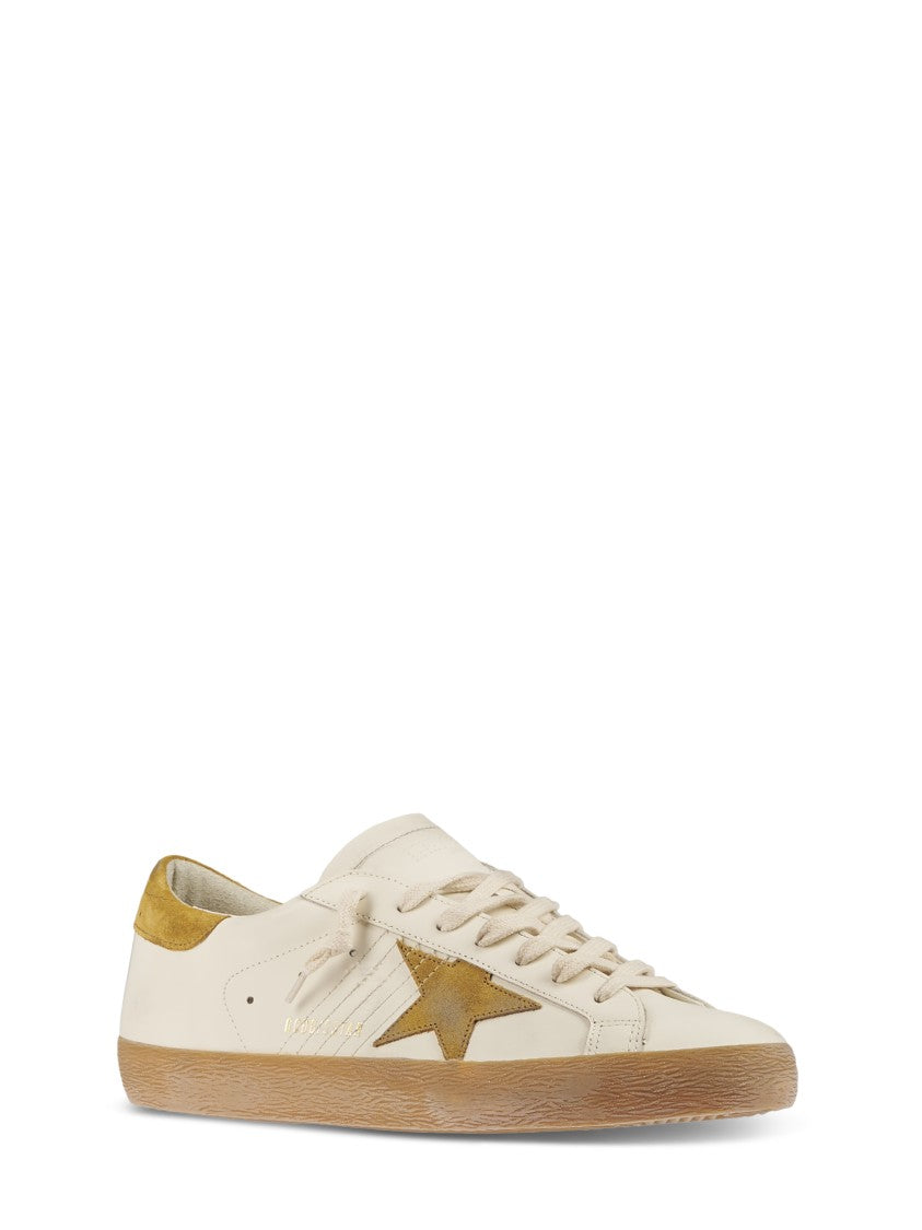 Golden Goose Leather Upper Sneakers With Suede Accents