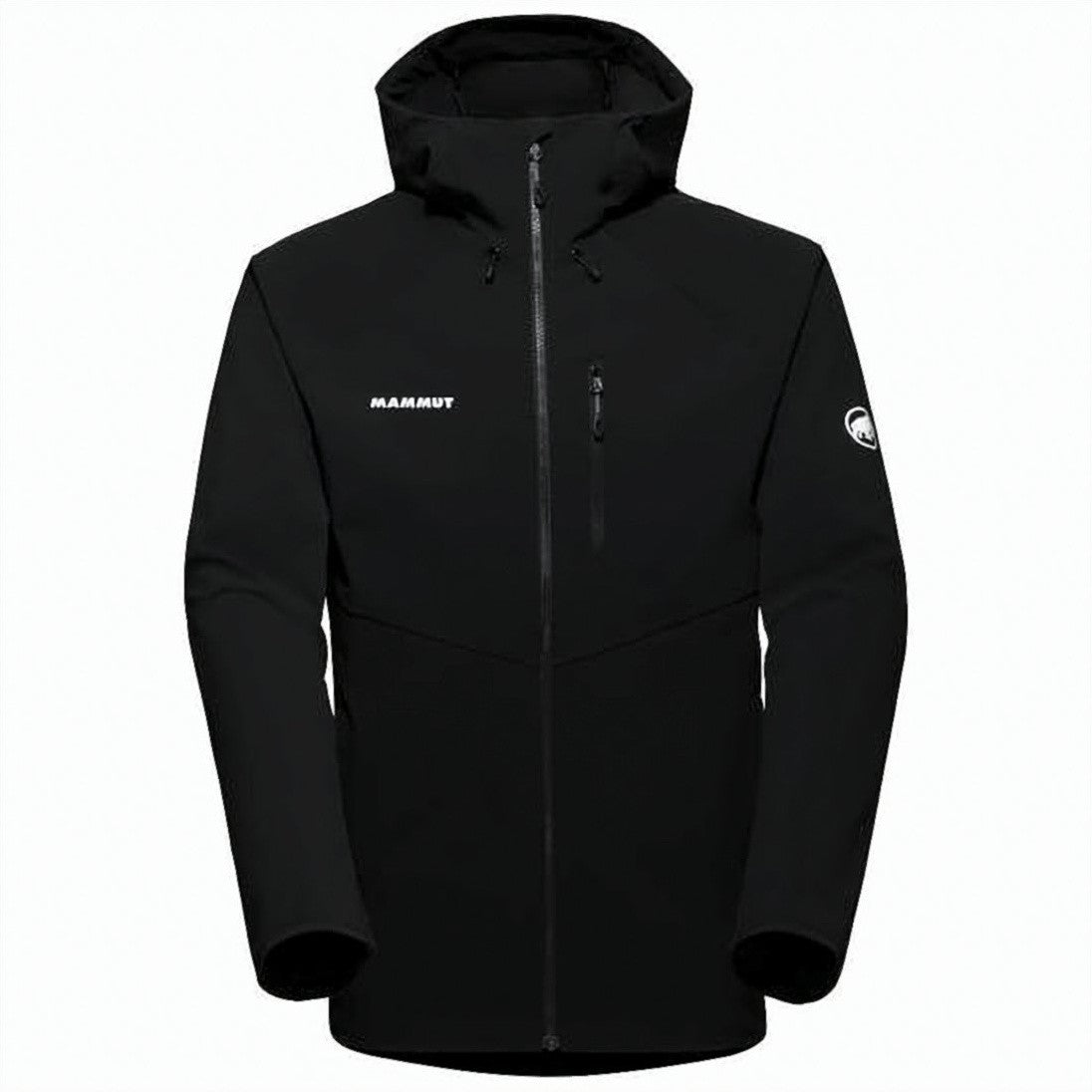 Mammut Fitted Black Jacket With High Collar