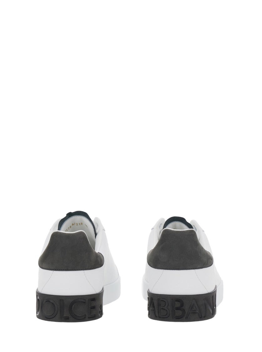 Dolce & Gabbana Portofino' White Low Top Sneakers