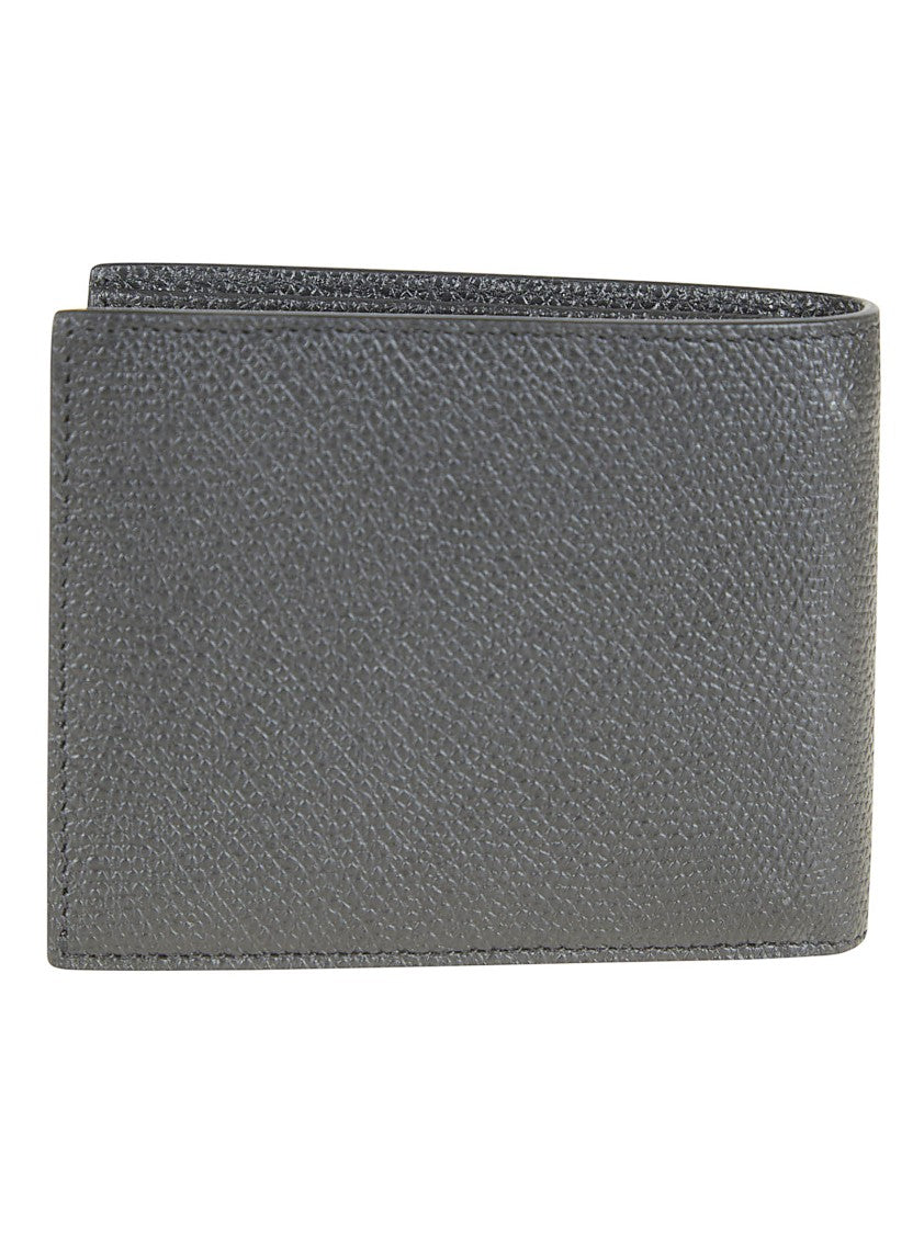 Valentino Garavani Grained Calfskin Billfold Wallet With Vlogo Signature