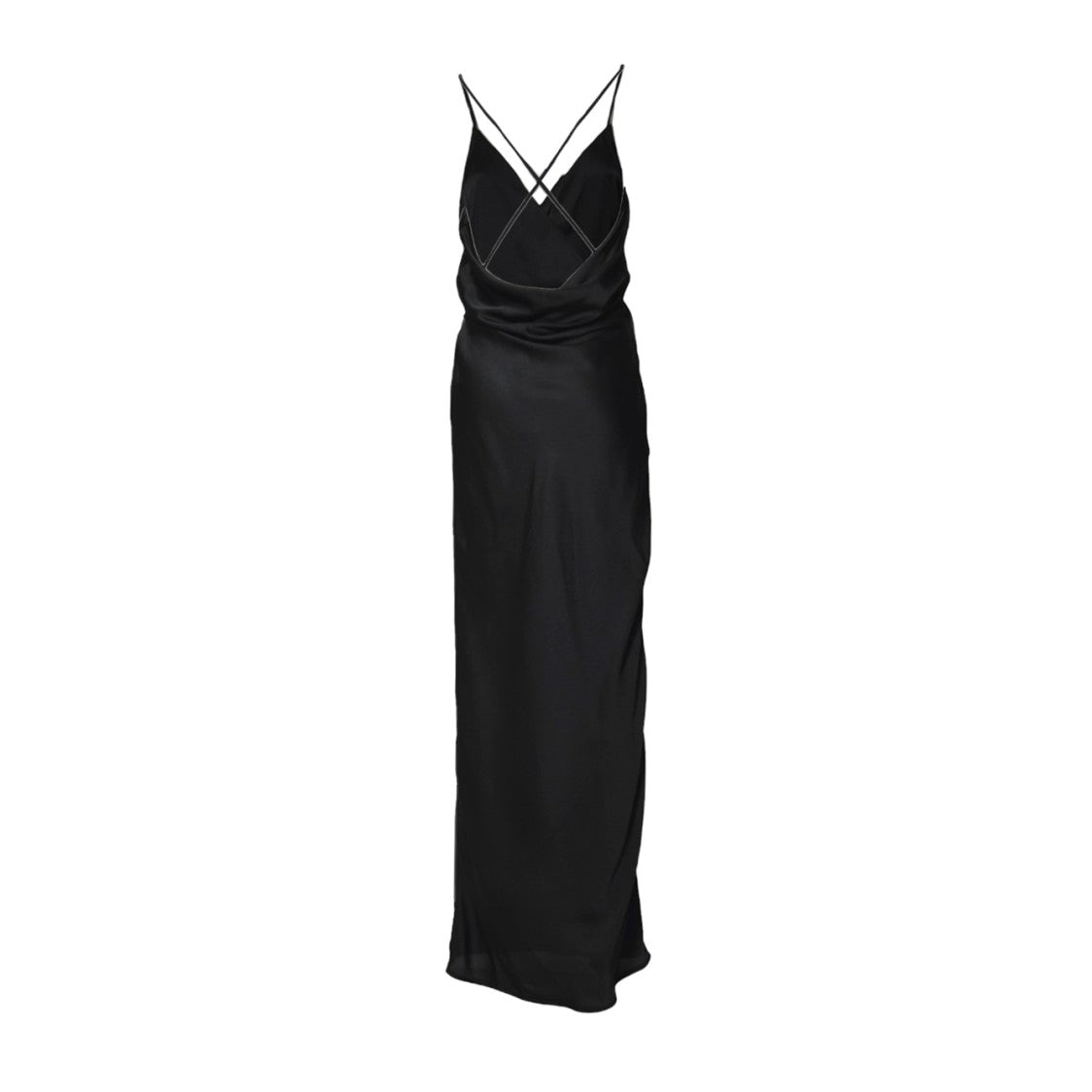 Nine Minutes Long Slip Dress With Crisscross Straps