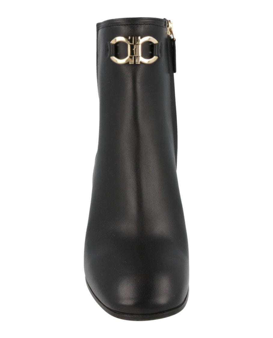 Ferragamo Catuja Leather Wedge Booties