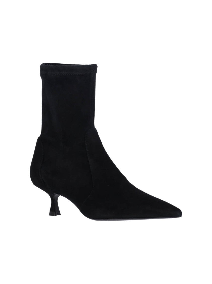 Stuart Weitzman Naomi 50 Ankle Boots – Black