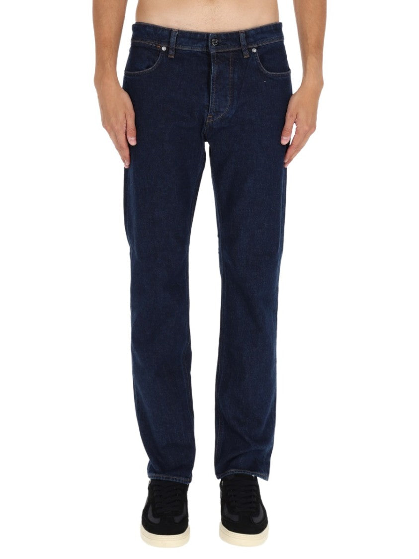 Stone Island Straight-Leg Denim Trousers With Mid-Rise Waist