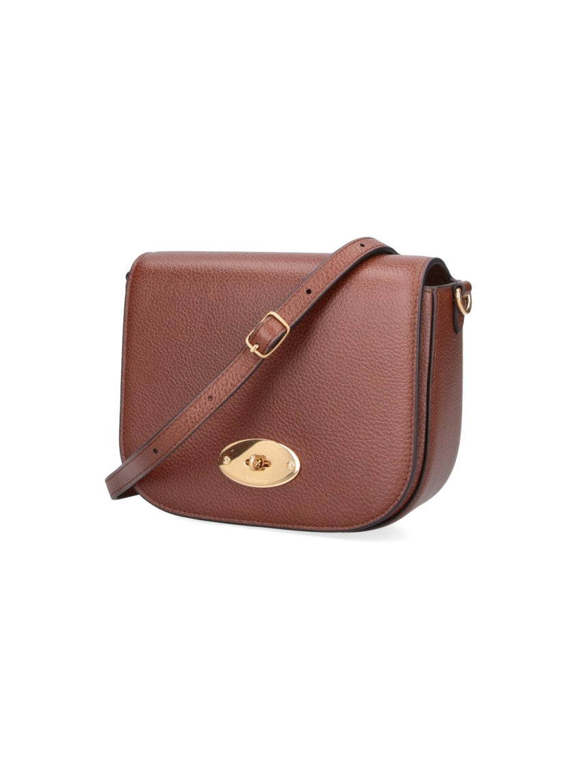 Mulberry Brown Darley Mini Postmans Lock Bag