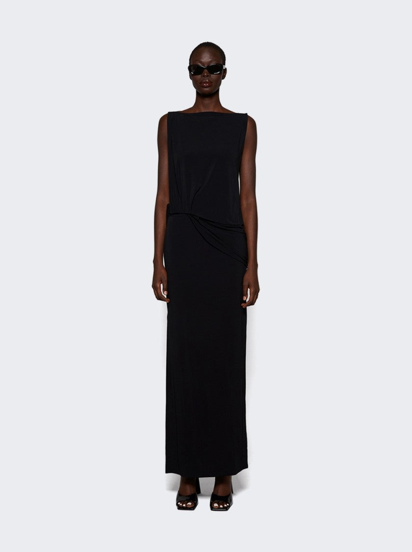 Jacquemus Peplo Long Dress Black