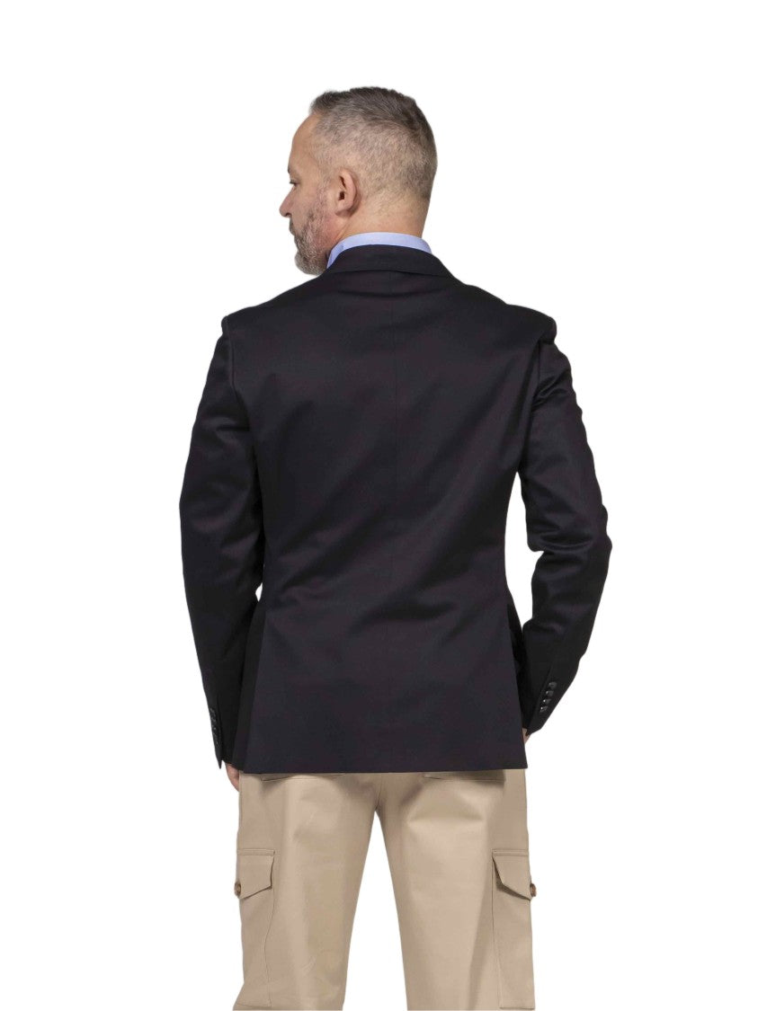 Etro Roma Black Flap-Pocket Tailored Blazer