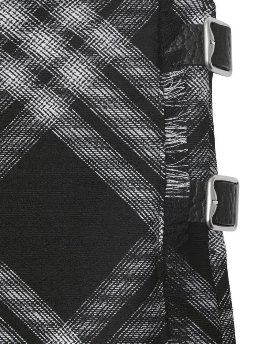 Burberry Check Woven Wool Kilt Dress