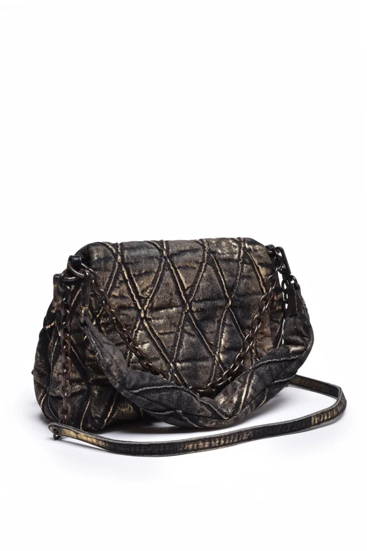 Diesel Women's Shoulder Bag - Black/Gold