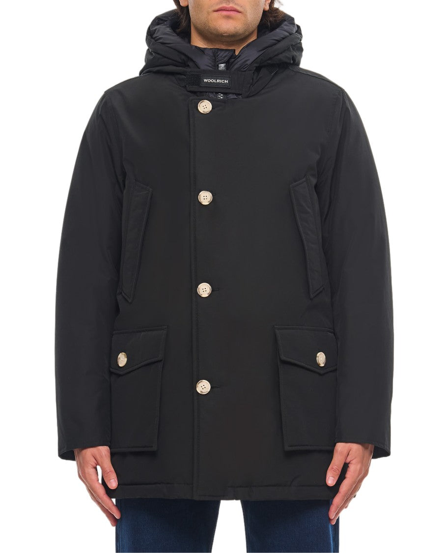 Woolrich Black Artic Hooded Multi-Pocket Parka