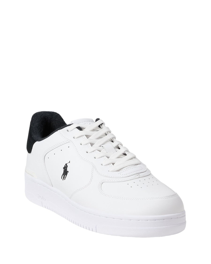 Polo Ralph Lauren Masters Low-Top Leather Sneakers With Perforated Detailing