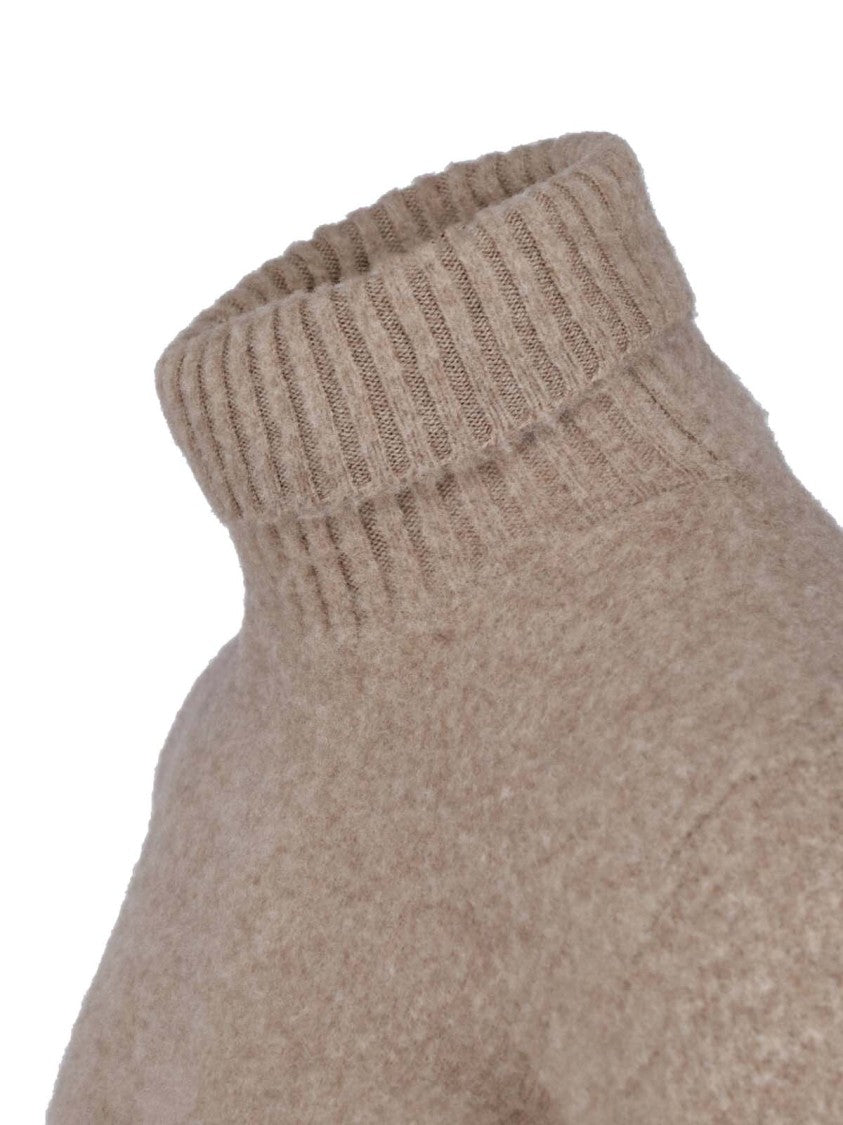 Drumohr Textured Knit Sweater With High Turtleneck
