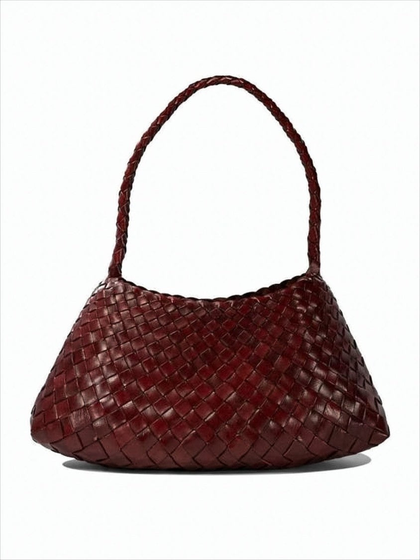 Dragon Diffusion Mini Shoulder Bag With Woven Buffalo Leather Design