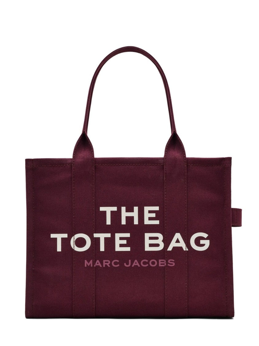 Marc Jacobs Plum Purple Cotton Large Tote Bag