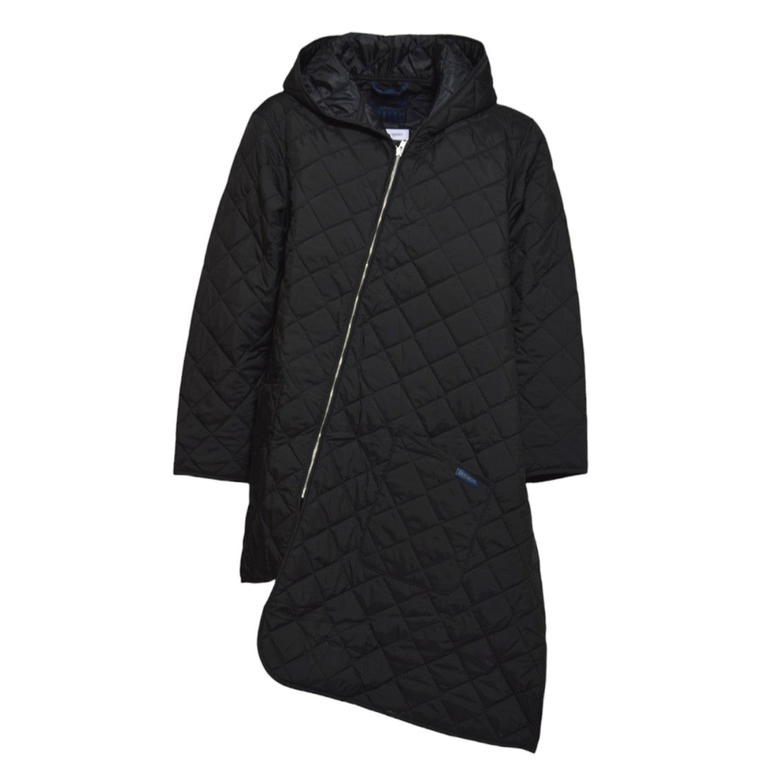 Comme Des Garçons Black Asymmetric Quilted Coat