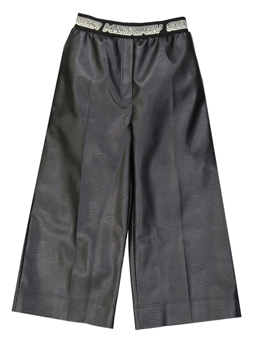 Stella Mccartney Cropped Leather Effect Pants