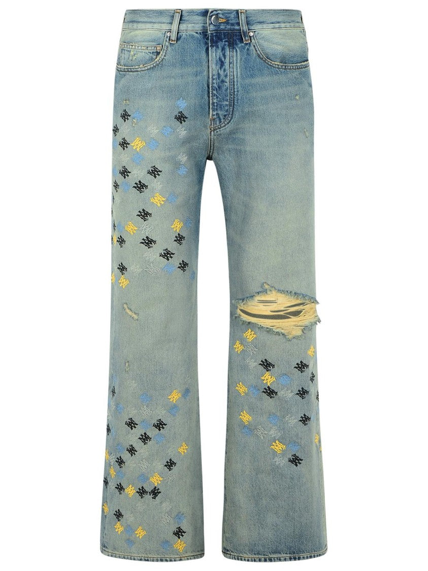 Amiri Flare' Light Blue Denim Jeans