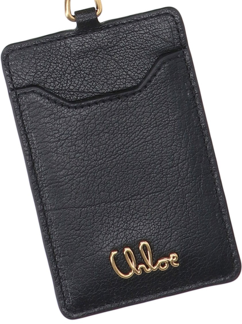 Chloé "Iconic" Cardholder – Black