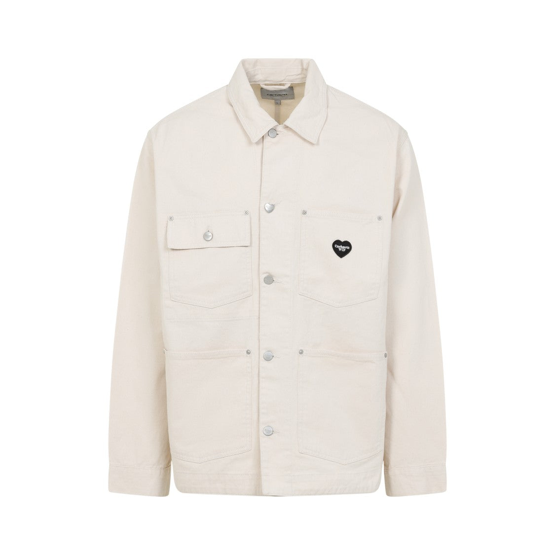 Carhartt Wip Cotton Jacket With Front Pockets And Heart Logo