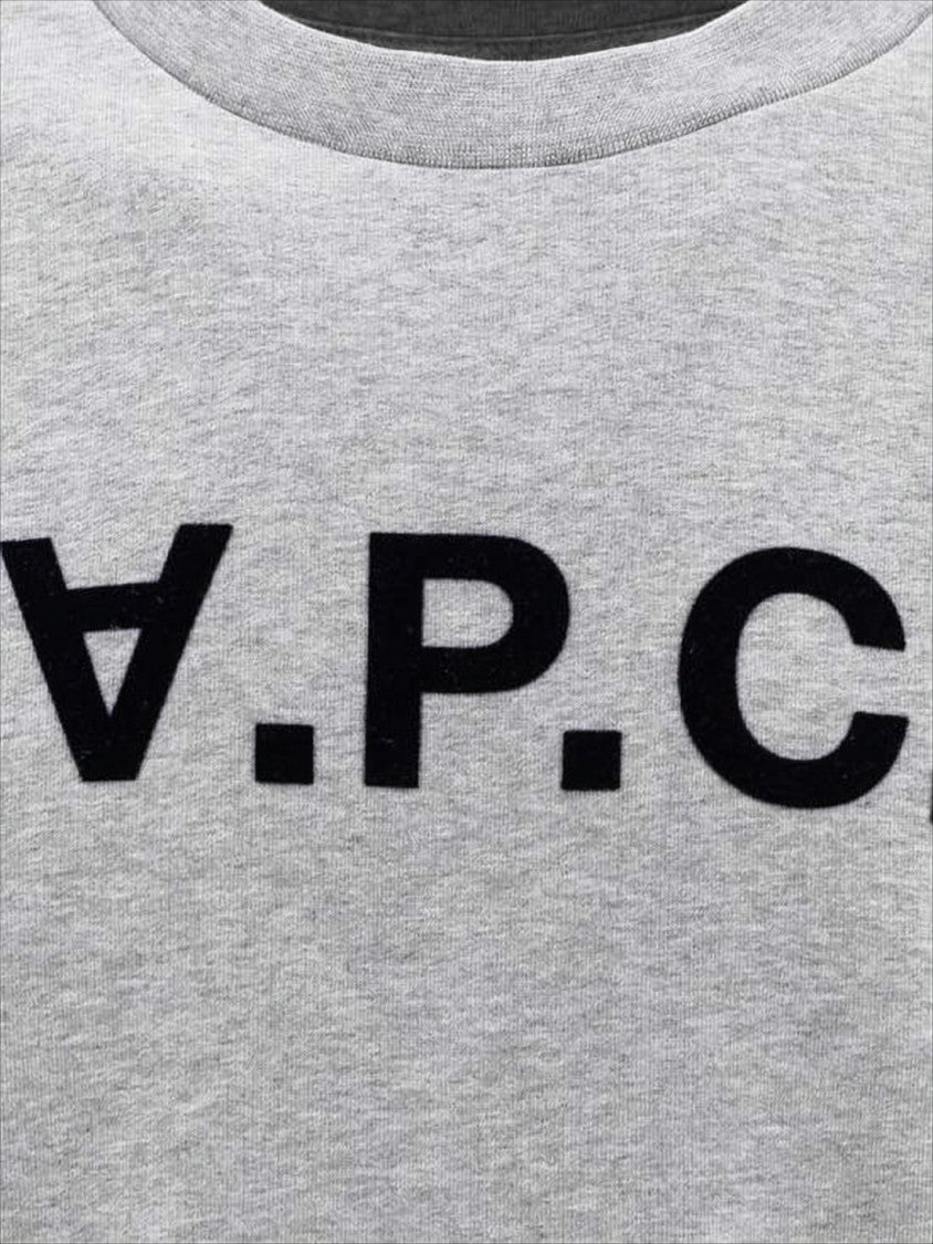A.P.C. Heather Grey Long-Sleeve Sweatshirt