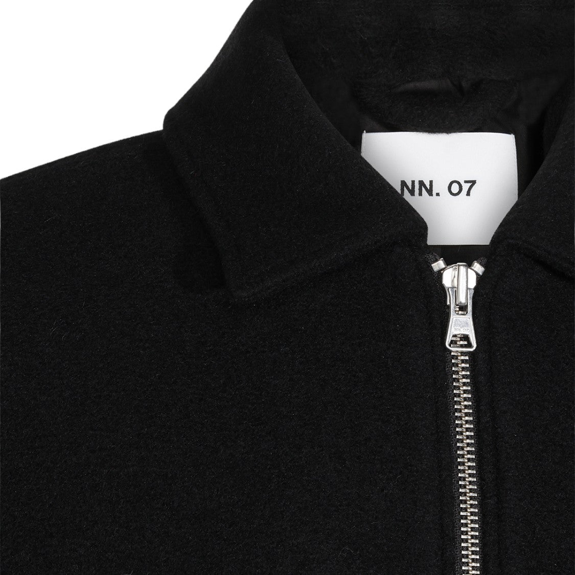 Nn.07 Textured Black Minimalist Casual Jacket