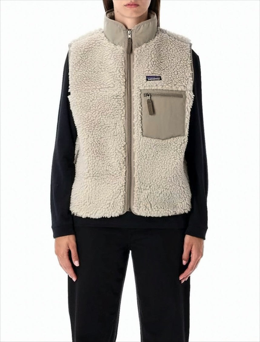 Patagonia Boxy Fleece Vest With High Collar