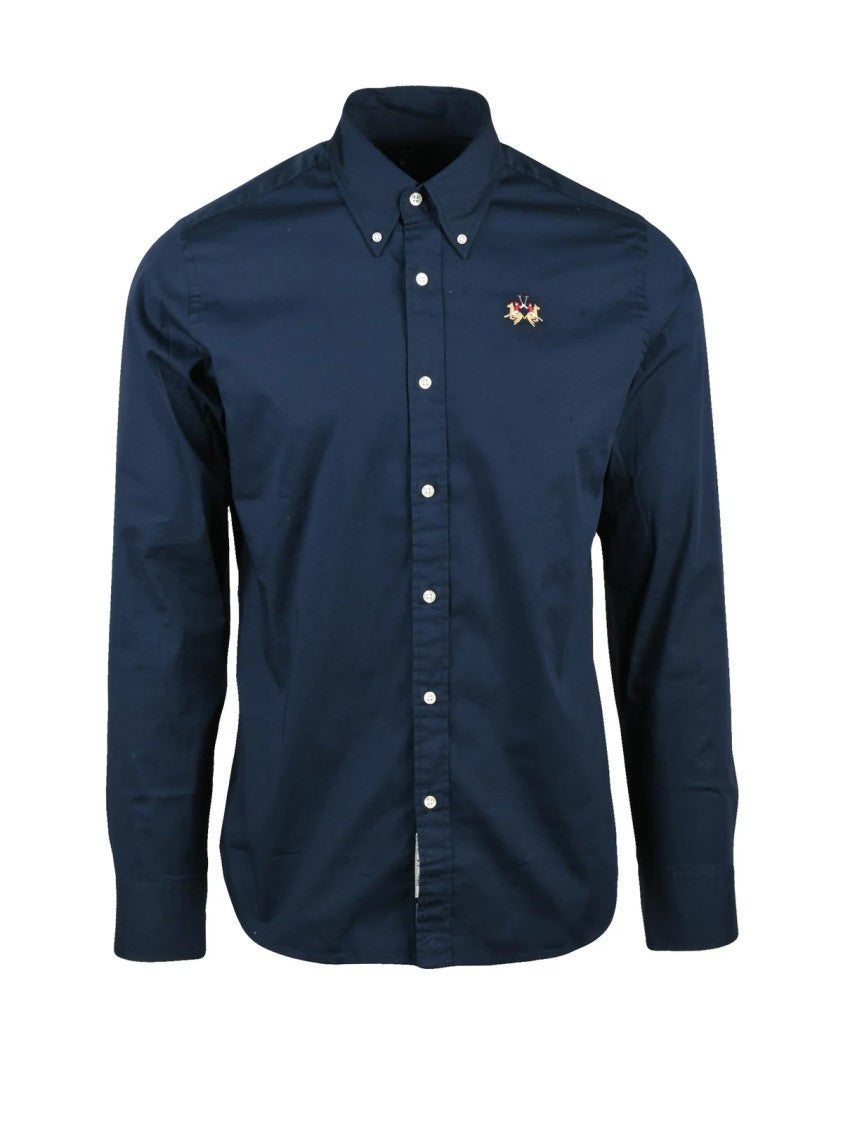 La Martina Colors Cotton-Blend Stretch Shirt