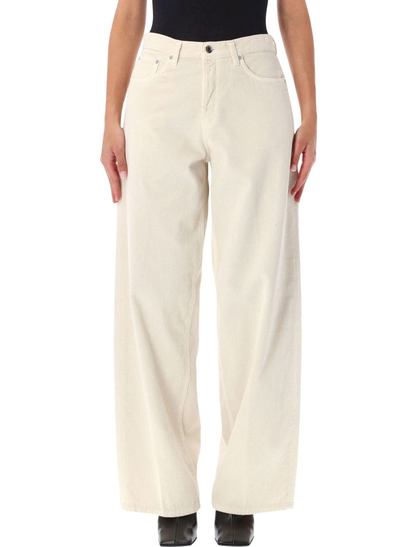Haikure Bethany Velvet Pier High-Waist Wide-Leg Pants